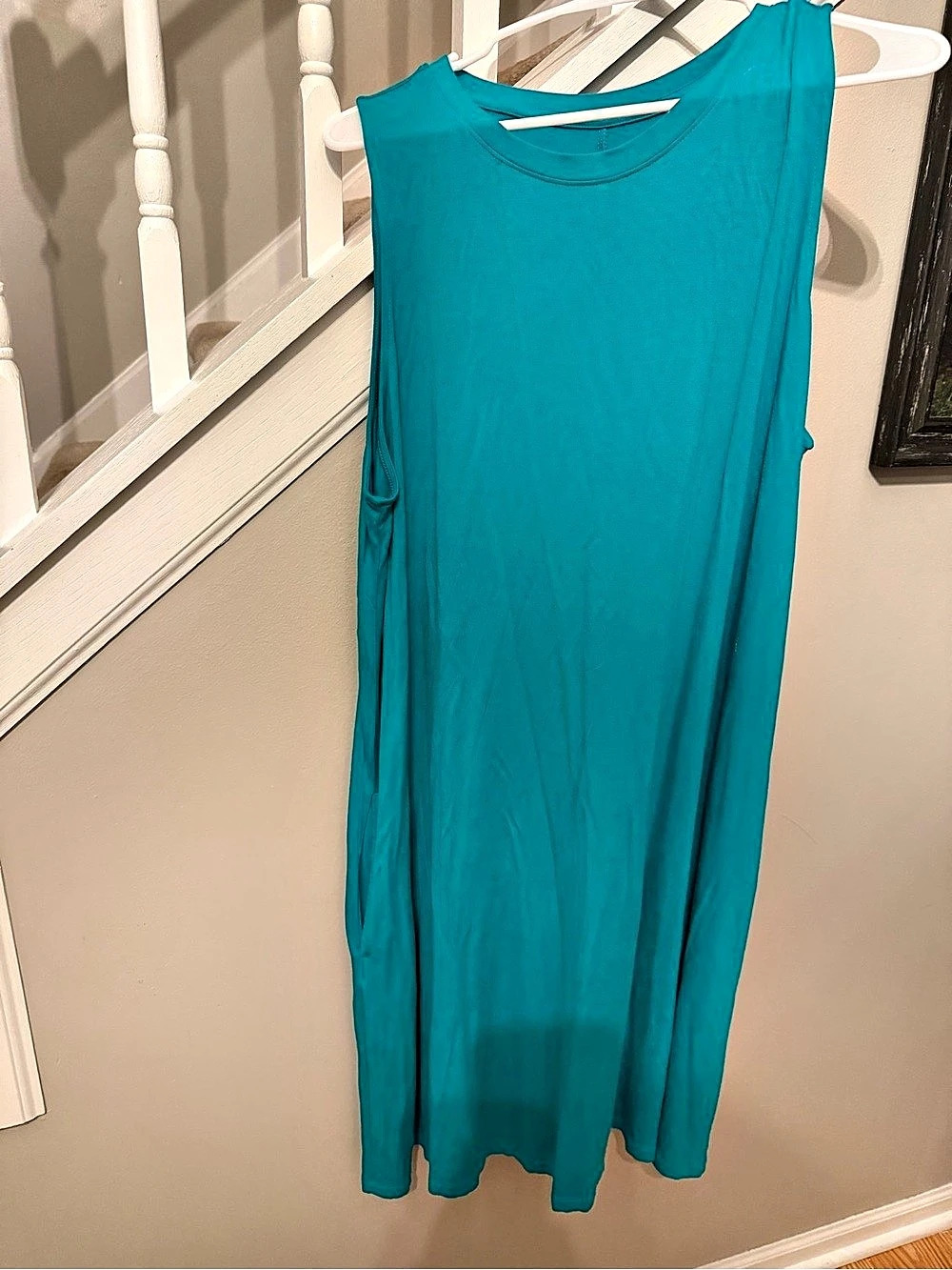 Time and Tru Women's Sleeveless Knit Swing Dress Maxi Dress